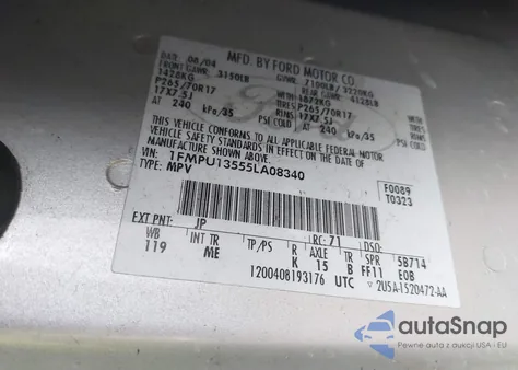 2005 Ford Expedition Xls из США, поврежденный, VIN 1FMPU13555LA08340